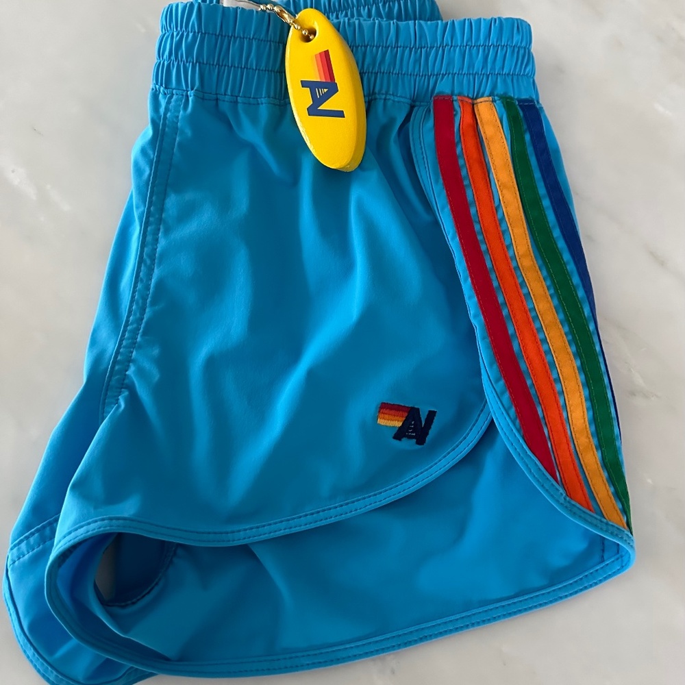 Aviator Nation 5 stripe flex board shorts